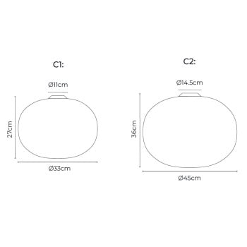 Specification Image for Flos Glo-Ball Ceiling Light