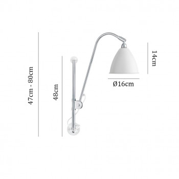 Specification image for Bestlite BL5 Wall Light