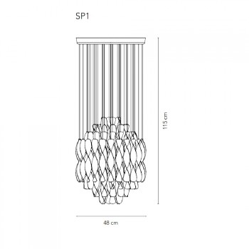 Specification image for Verpan Spiral SP1 Pendant