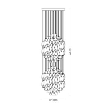 Specification Image for Verpan Spiral SP2 Pendant