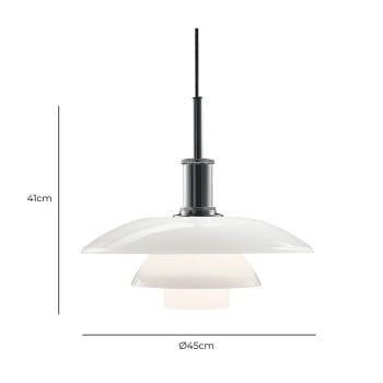 Specification Image for Louis Poulsen PH 4½-4 Glass Pendant