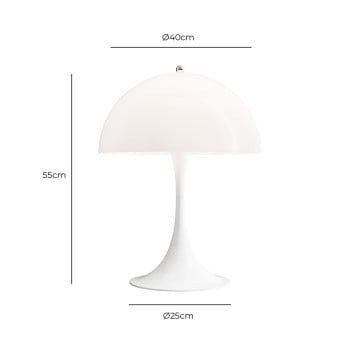 Specification Image for Louis Poulsen Panthella Table Lamp