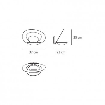 Specification image for Artemide Pirce Wall Light