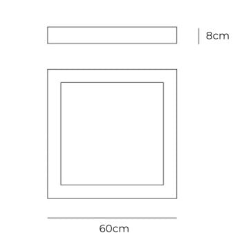 Specification Image for Artemide Altrove 600 LED Wall/Ceiling Light