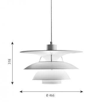 Specification image for Louis Poulsen PH 5-4½ Pendant