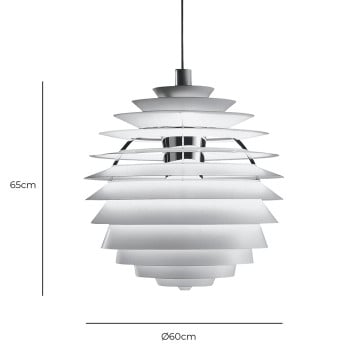 Specification Image for Louis Poulsen PH Louvre LED Pendant