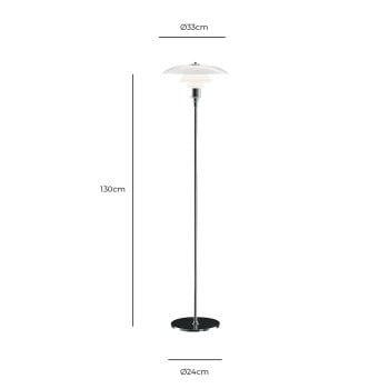 Specification Image for Louis Poulsen PH 3½-2½ Glass Floor Lamp