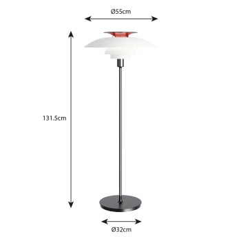 Specification Image for Louis Poulsen PH 80 Floor Lamp
