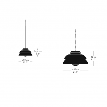 Specification image for Fritz Hansen Concert Pendant 