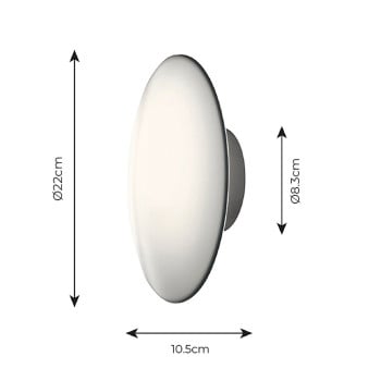 Specification Image for Louis Poulsen AJ Eklipta LED Wall/Ceiling Light
