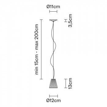 Specification Image for Fabbian Flow Pendant