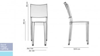 Specification image for Kartell La Marie Chair