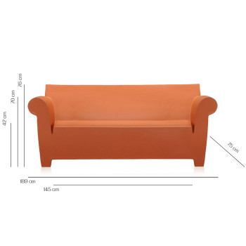 Specification Image for Kartell Bubble Club Sofa 
