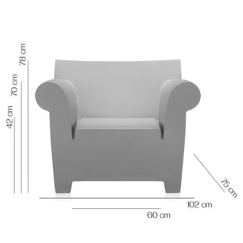 Specification Image for Kartell Bubble Club Armchair 