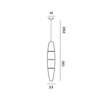 Specification image for Foscarini Havana Pendant 