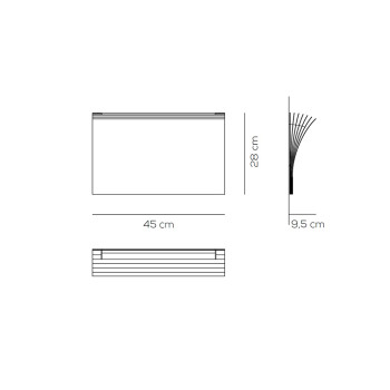 Specification image for Axolight Polia LED Wall Light