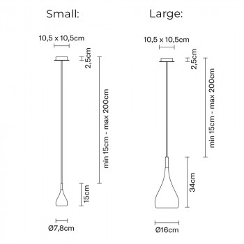 Specification Image for Fabbian Bijou Pendant