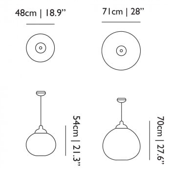 Specification image for Moooi Non Random Pendant