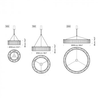 Specification Image for Santa & Cole Estadio Single Suspension