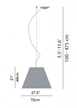 Specification Image for Costanza Grande Suspension Light