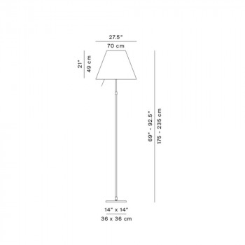 Specification Image for Costanza Grande Floor Lamp