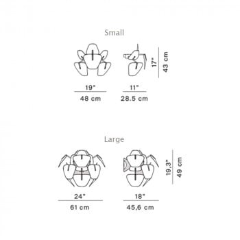 Specification Image for Luceplan Hope Wall Light