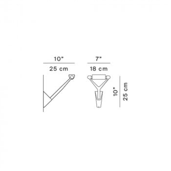 Specification Image for Luceplan Lola Wall Light