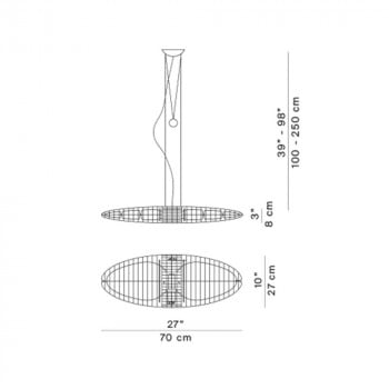 Specification Image for Luceplan Titania Suspension