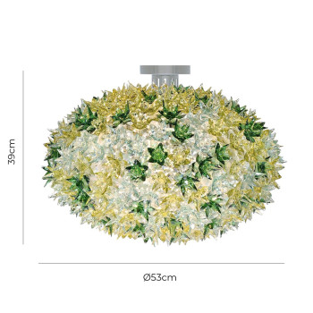 Specification Image for Kartell Bloom C1 Ceiling Light