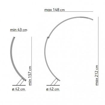 KDLN Kyudo LED Floor Lamp Specification 