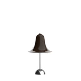 Verpan Pantop LED Portable Table Lamp Pitch Brown