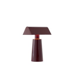 &Tradition Caret Portable Table Lamp Burgundy - On