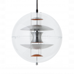 Verpan VP Globe Brushed Aluminium Pendant Light