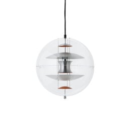 Verpan VP Globe Brushed Aluminium Pendant Light