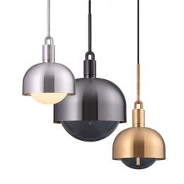  Buster + Punch Forked Shade + Globe Pendant