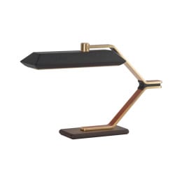 Bert Frank Rinato LED Table Lamp Brushed Brass Black