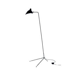 Serge Mouille Formes Noires Standing 1 Arm Floor Lamp