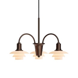Louis Poulsen PH 1/1 Chandelier Centenary Edition 3 Arms - On