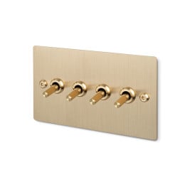 Buster + Punch 4G Toggle Switch Brass Linear