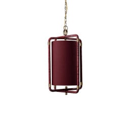 Porta Romana Holden Lantern Pendant Burgundy