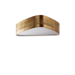 Porta Romana Allegra Bulkhead Ceiling Light Aged Brass