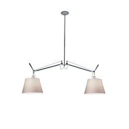 Artemide Tolomeo Basculante Suspension 24 Parchment