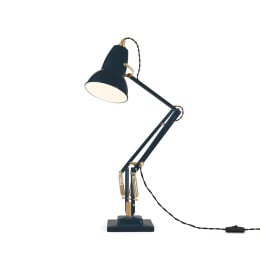 Anglepoise Original 1227 Brass Desk Lamp Ink Blue