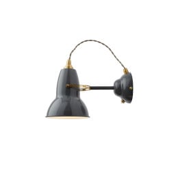 Anglepoise Original 1227 Brass Wall Light Elephant Grey