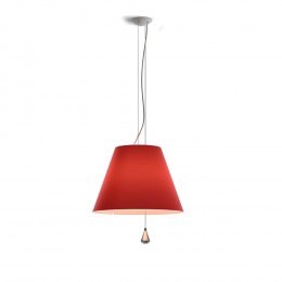 Luceplan Lady Costanza Suspension Light in Red