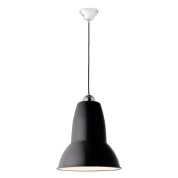 Anglepoise Original 1227 Giant Pendant Light Jet Black Gloss