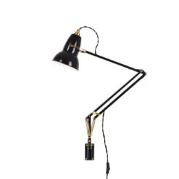 Anglepoise Original 1227 Brass Lamp with Wall Bracket