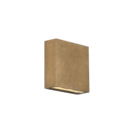 Astro Elis Twin LED Exterior Wall Light Solid Brass