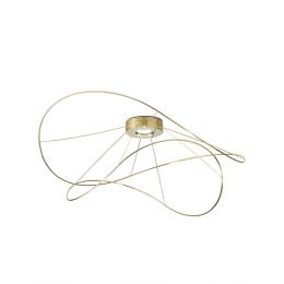 Axolight Hoops LED Ceiling Light 2 Rings - Gold