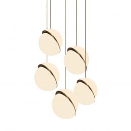 Lee Broom Mini Crescent 5 Piece Chandelier